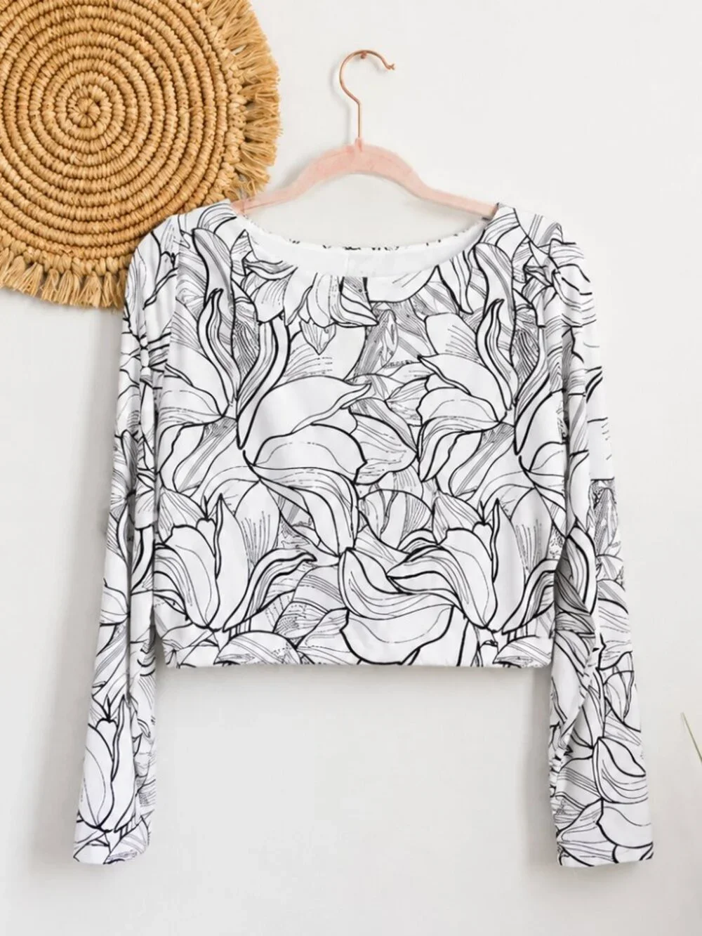 CALIA by Carrie Underwood White Floral Reversible Rashguard Swim Sun Top SZ XL